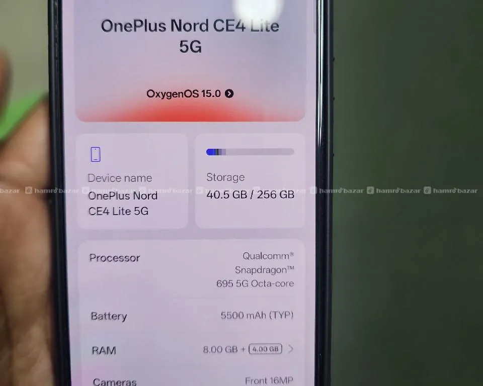 Oneplus nord ce 4 lite