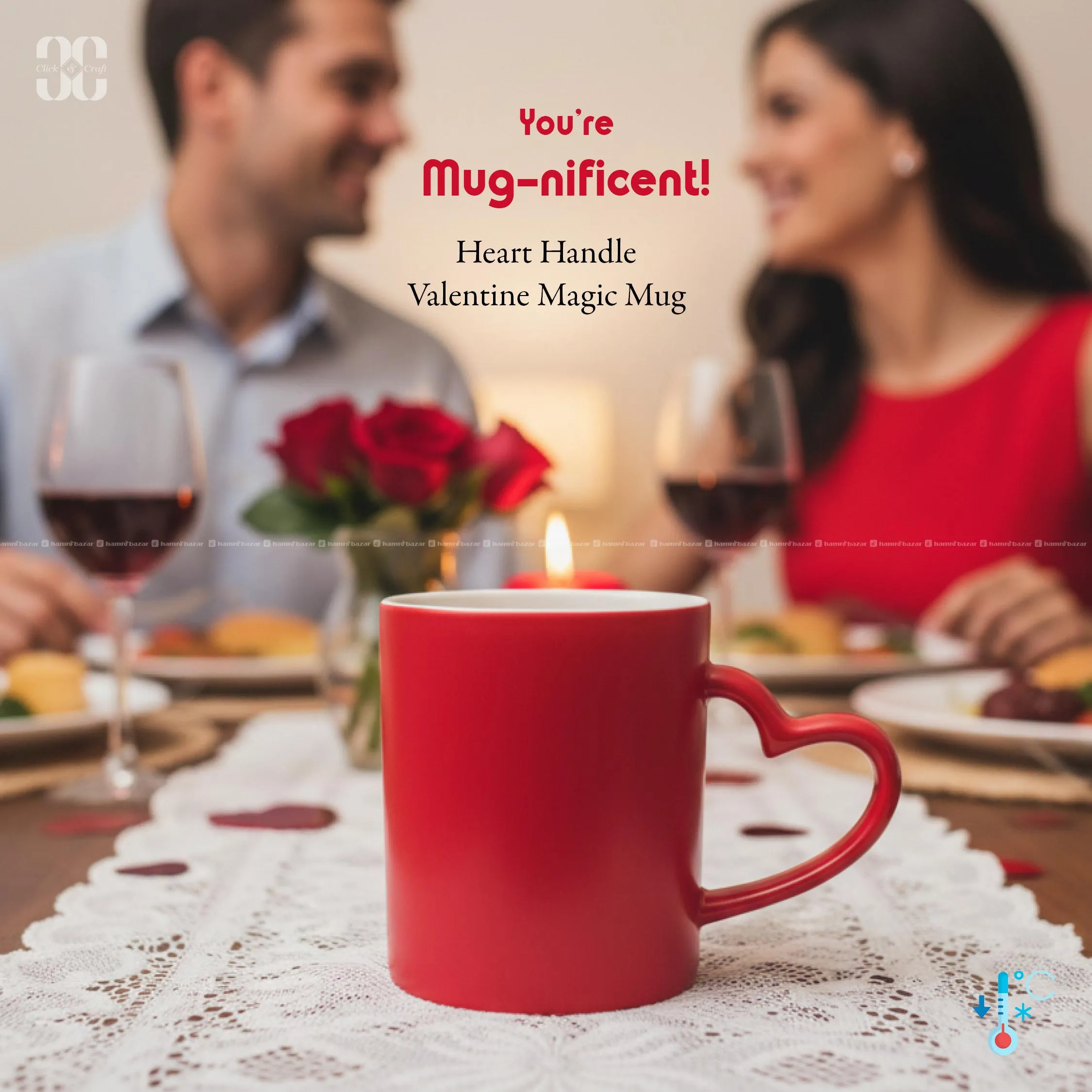Magic Mug - Heart Shaped Handle