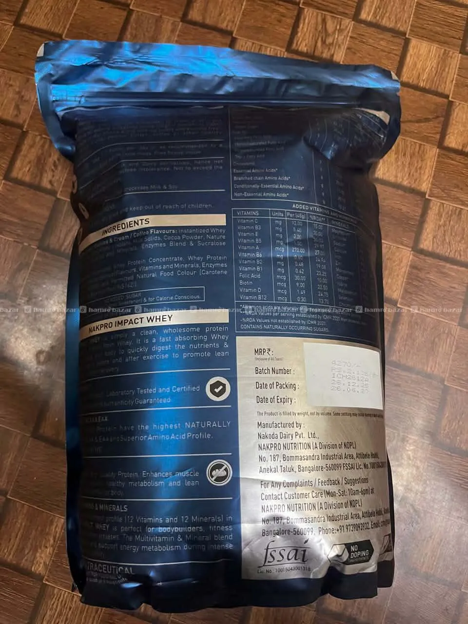 Nakpro Impact Whey Protein 2kg- Flavoured. 3