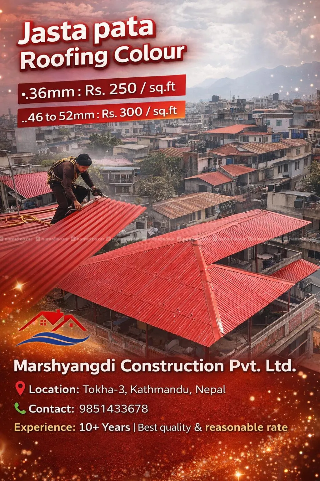UPVC / transparant / fiber/ jasta  Roofing in KTM 3