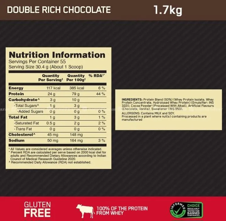 ON Gold Standard 100% WheyProtein + Creatinecombo. 2