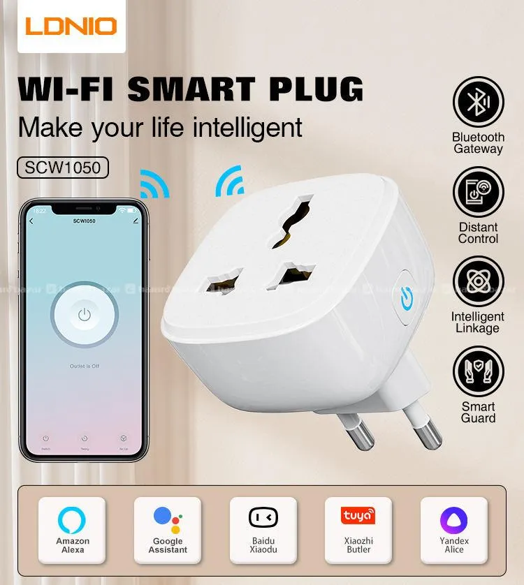 Tuya Wall Smart Socket  16A Works with Alexa 2