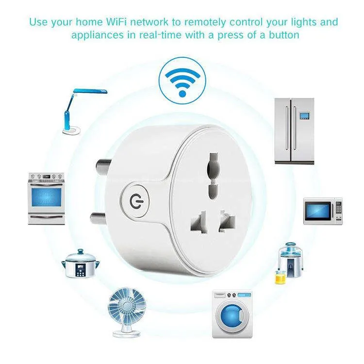 Tuya Wall Smart Socket  16A Works with Alexa 5