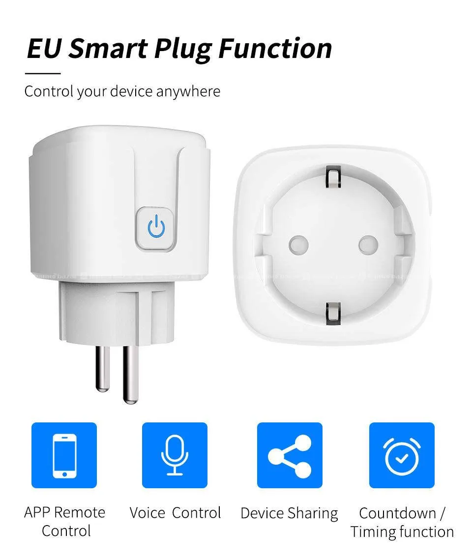 Zigbee Tuya Wifi Socket Plug works with Alexa 7