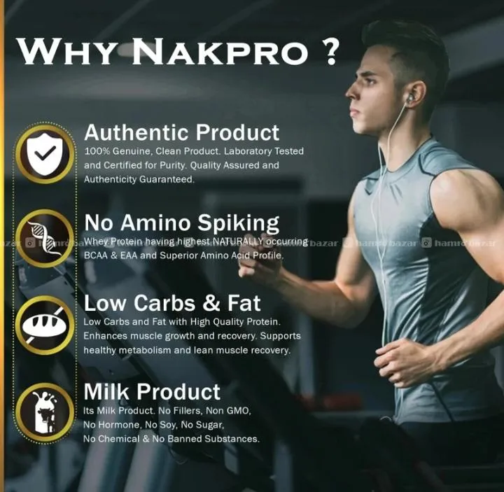 NAKPRO WHEY GOLD 100%PERFORM CONCENTRATE PROTEIN. 5