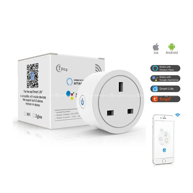 Zigbee Tuya Wifi Socket Plug works with Alexa 5