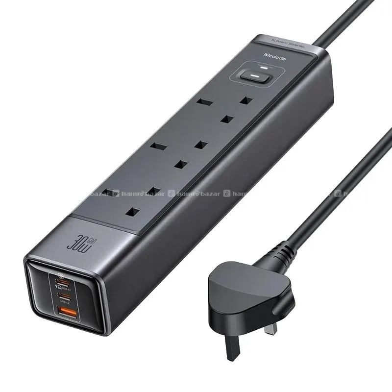 MCDODO CH0600 UK Plug 6-in-1 30W GaN Power Strip 1