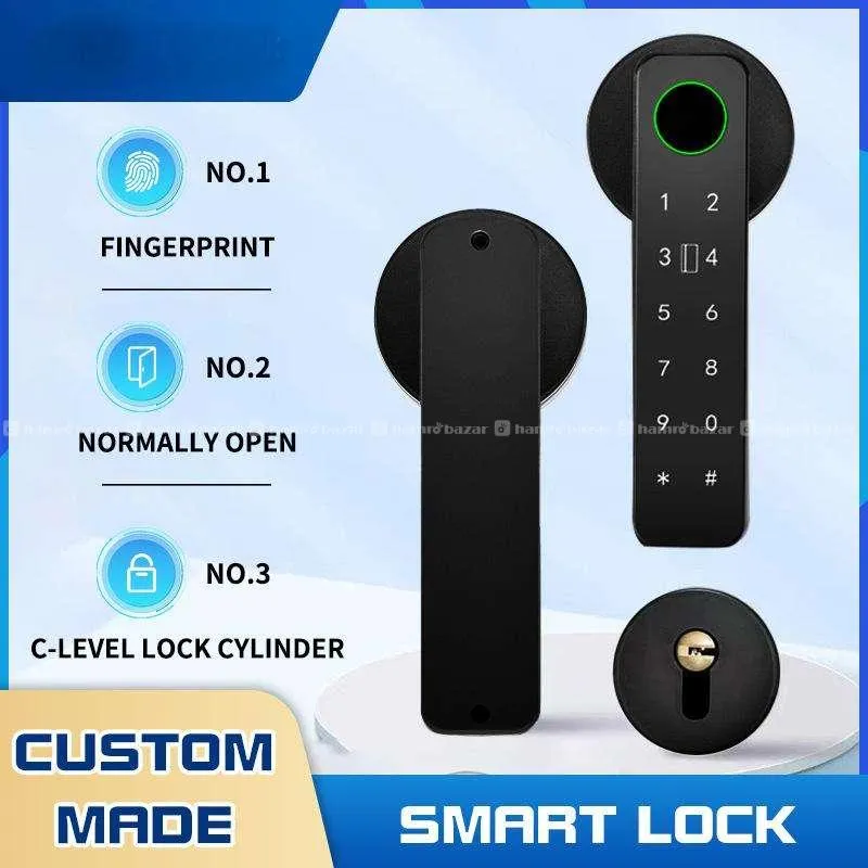 Fingerprint Keyless Smart Door Handle Lock 2
