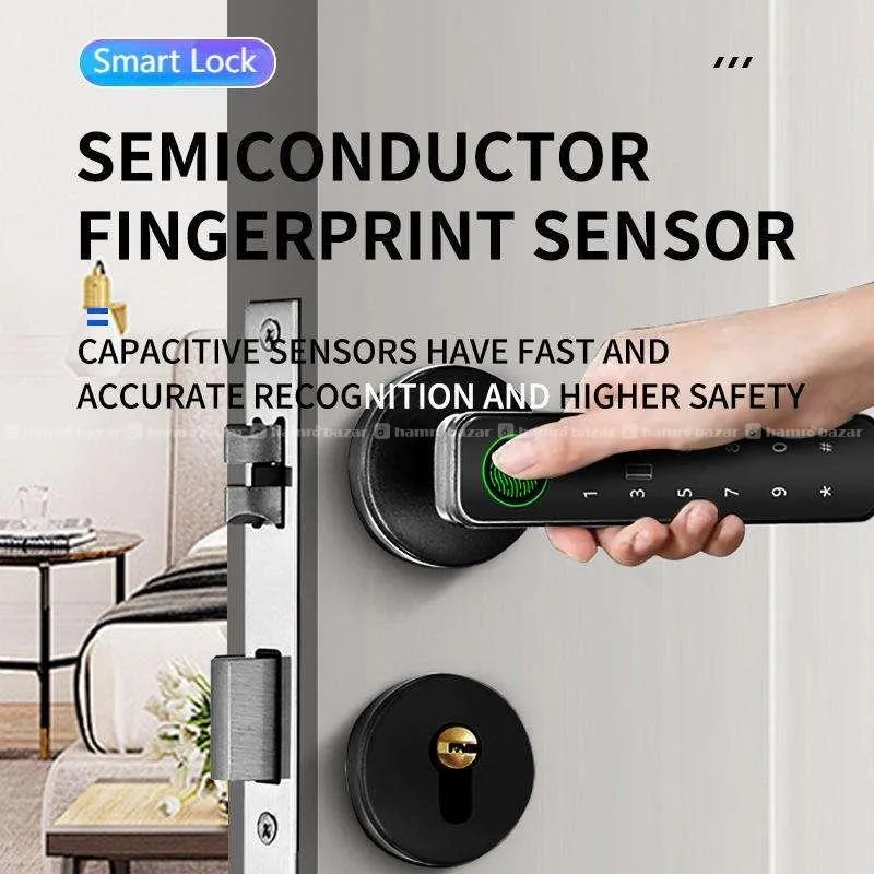 Fingerprint Keyless Smart Door Handle Lock 6