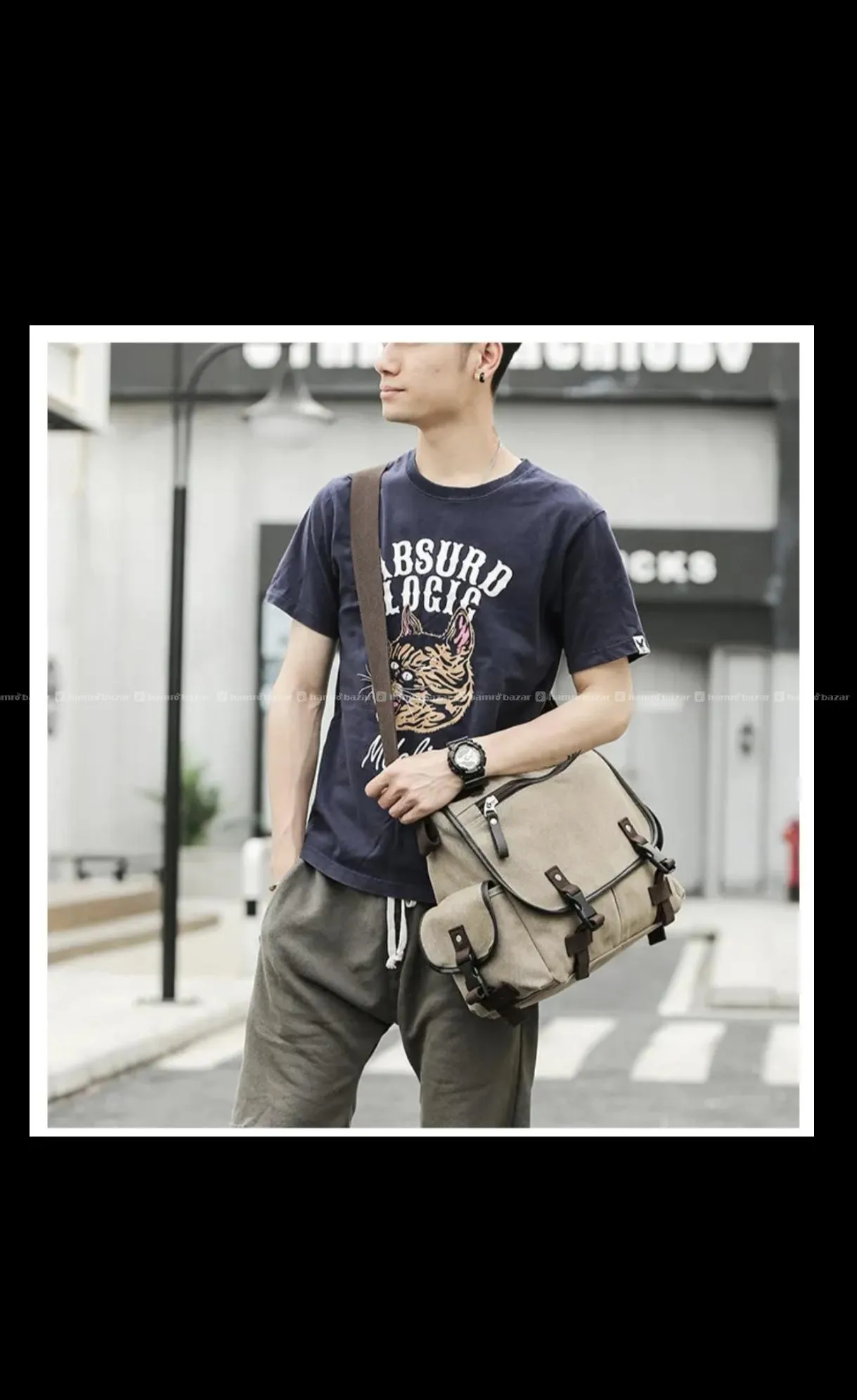 Large Capacity Canvas Messenger Bag 3