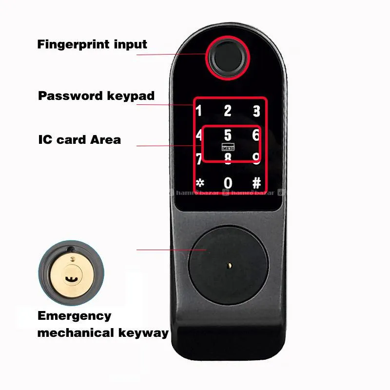 Digitial Smart Electric Rim Lock 6