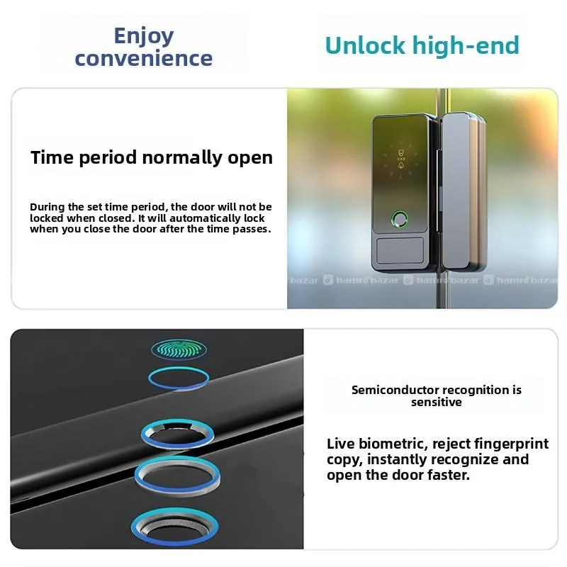 Smart Digital Glass Door Lock 7