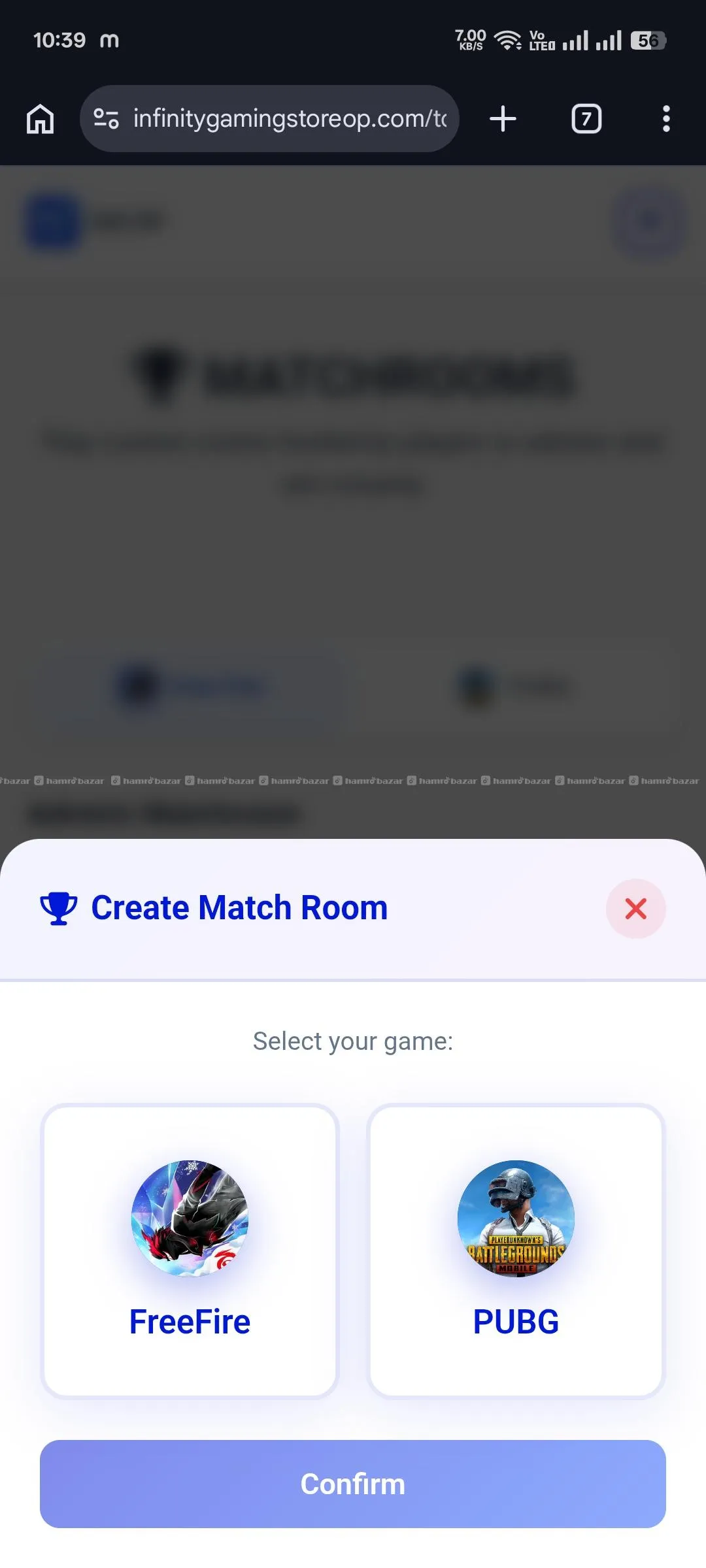Tournament + Topup store website development 2