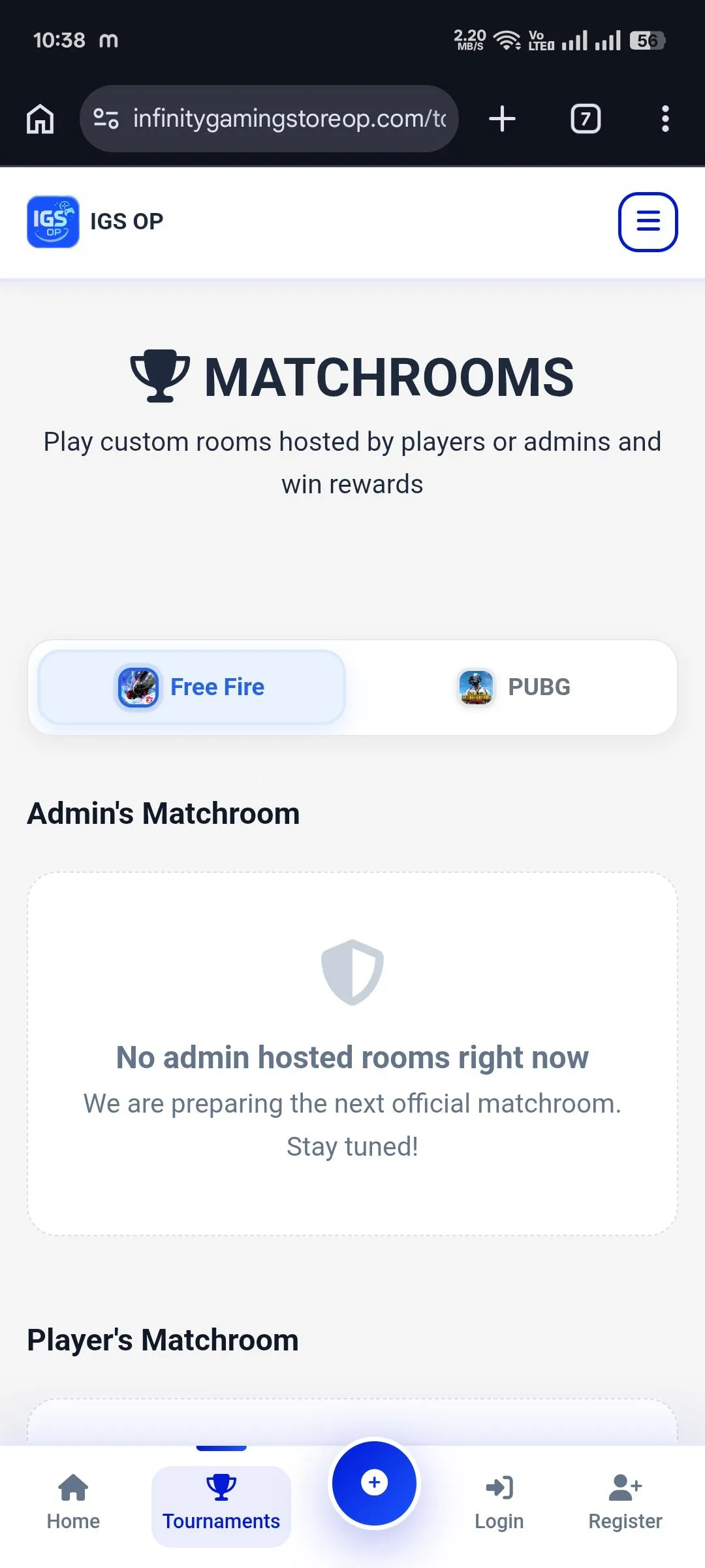 Tournament + Topup store website development 3