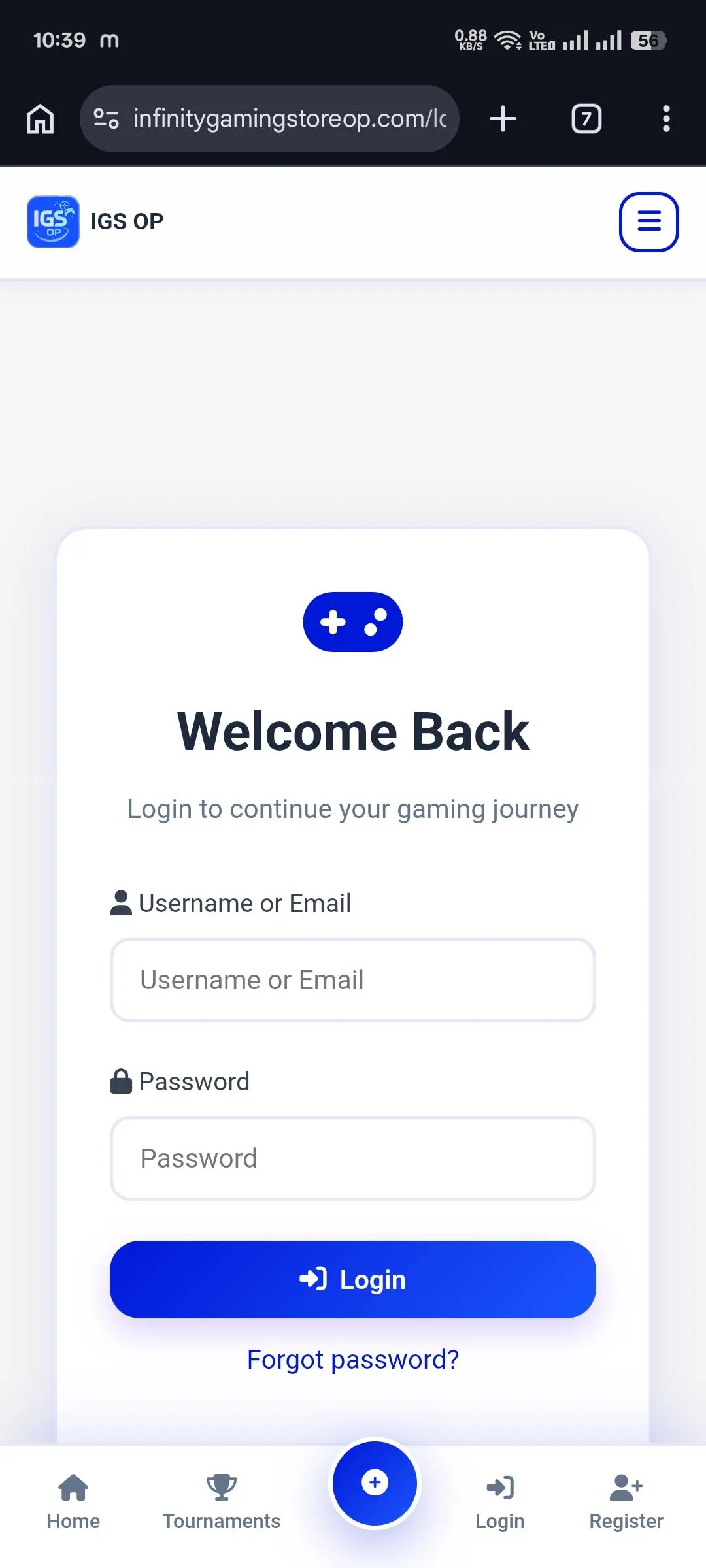 Tournament + Topup store website development 4