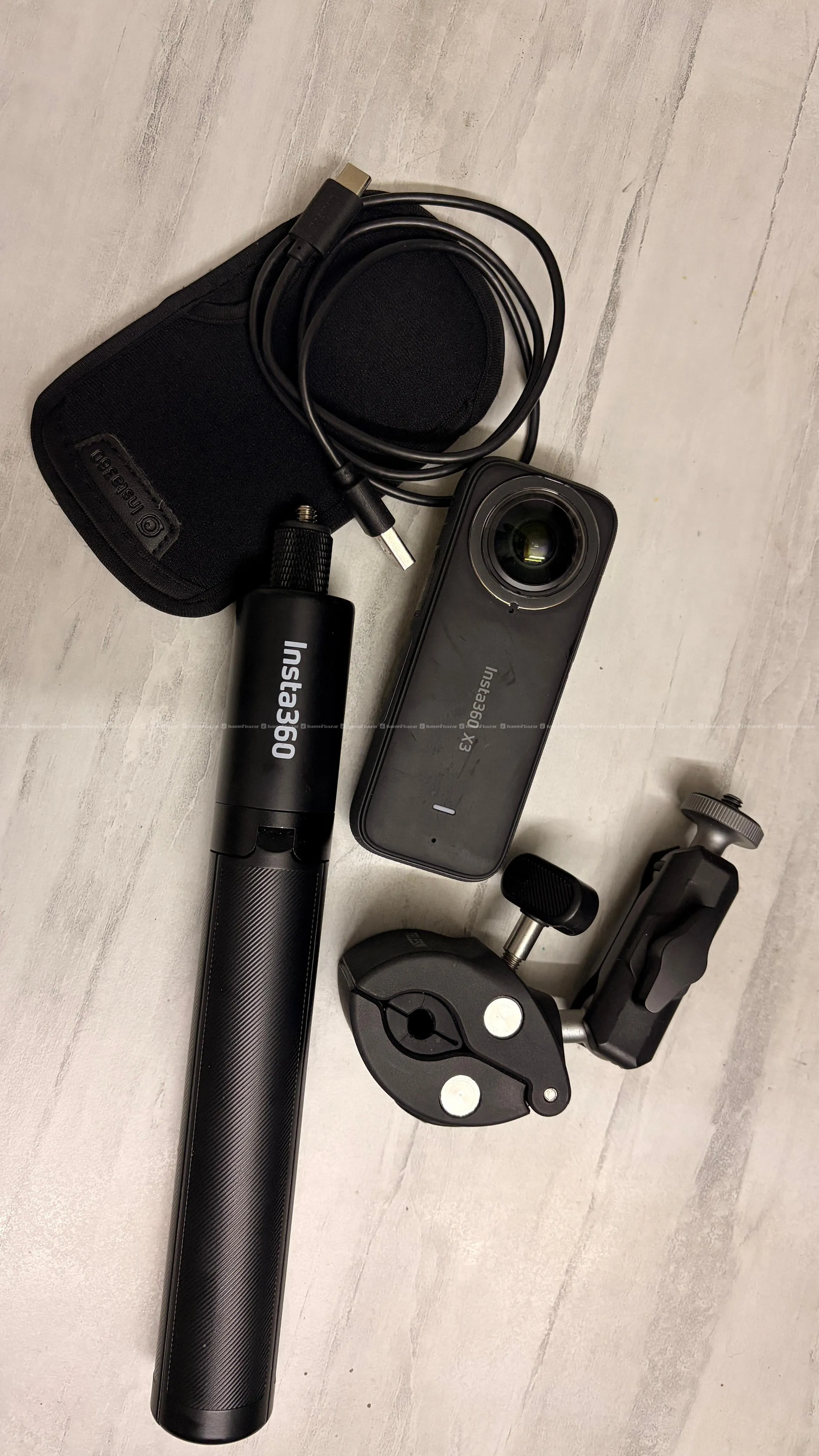 Insta360 X3 with accessories