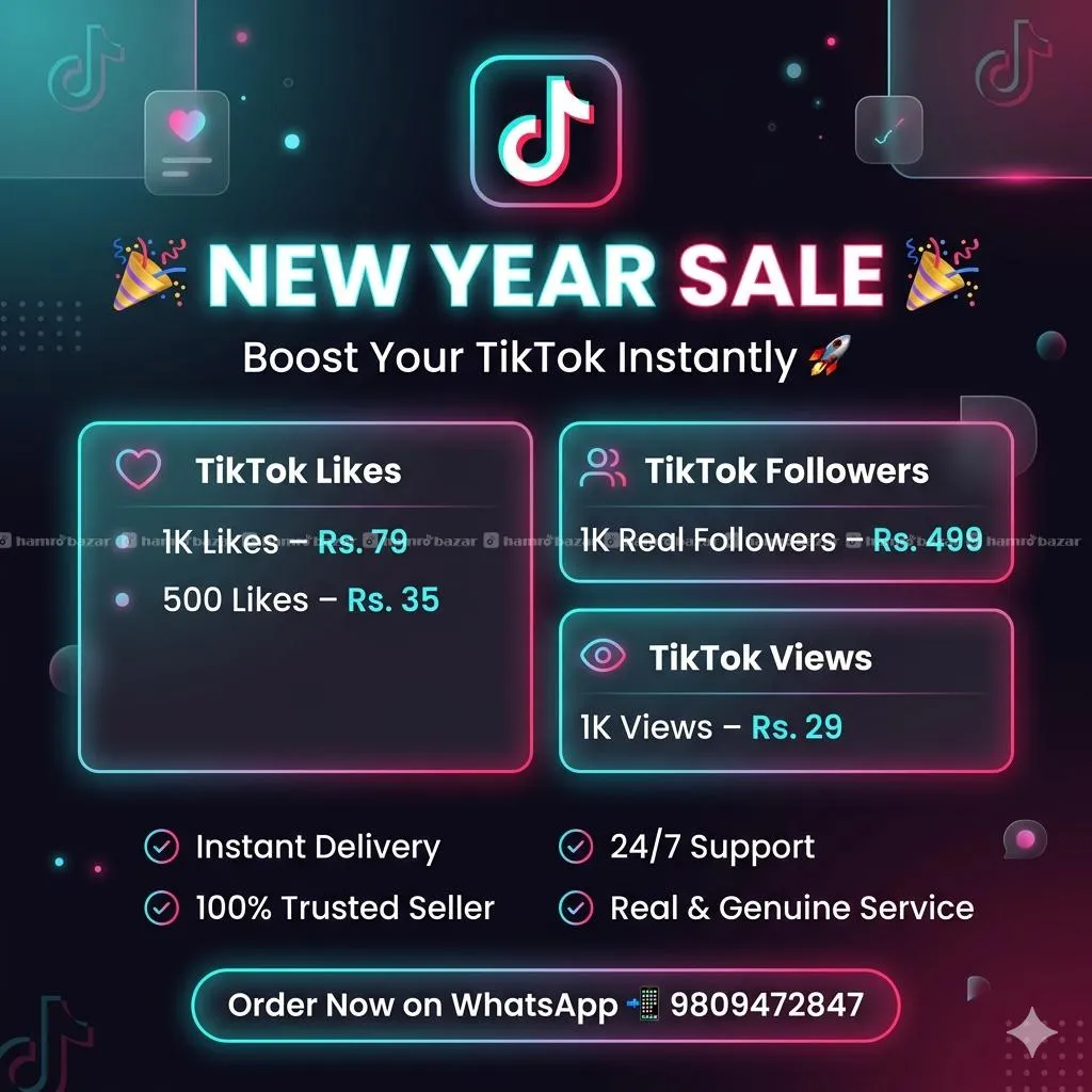 Tiktok followers, Tiktok views, Tikotk likes