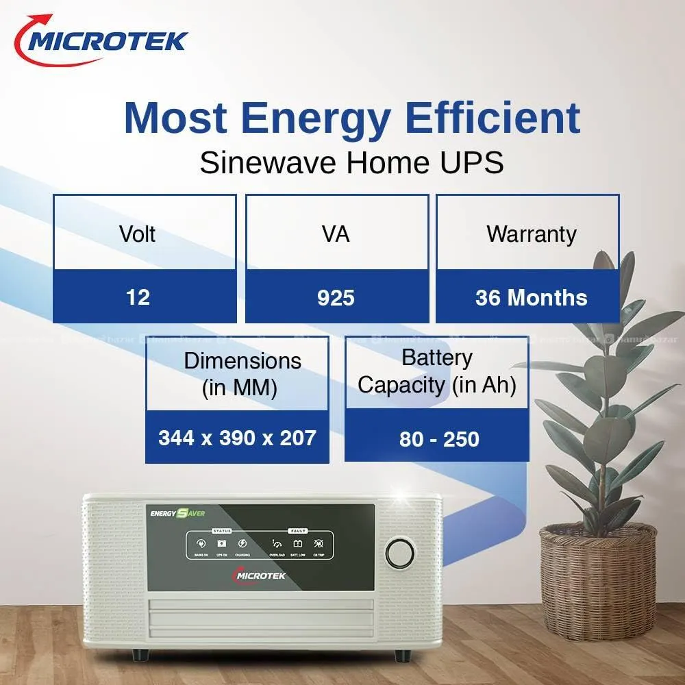 Microtek Energy Saver Pure Sinewave UPS 1225 WATT 3
