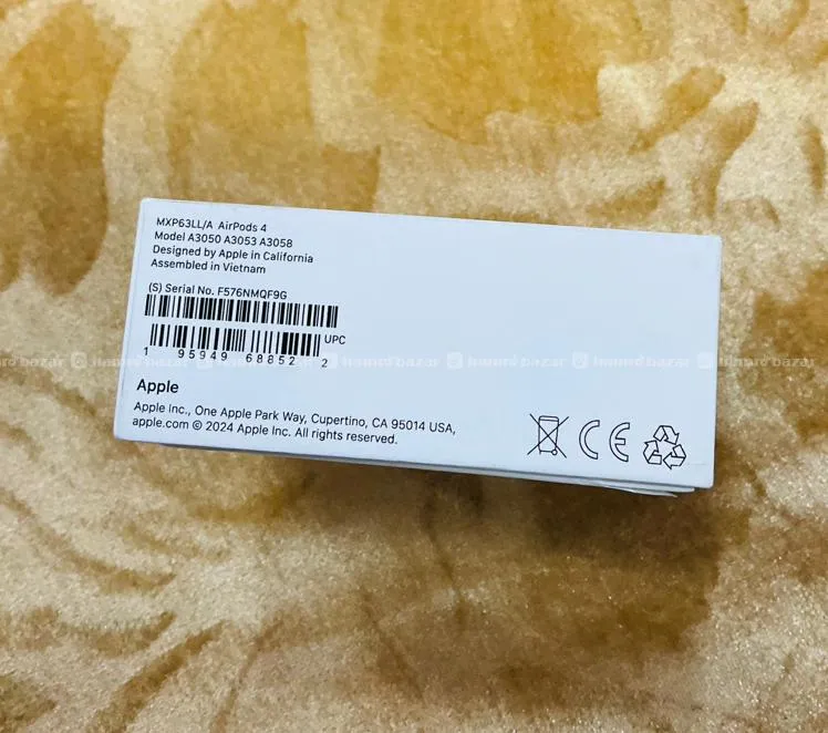 MXP63LL/A AirPods 4
Model A3050 A3053 4