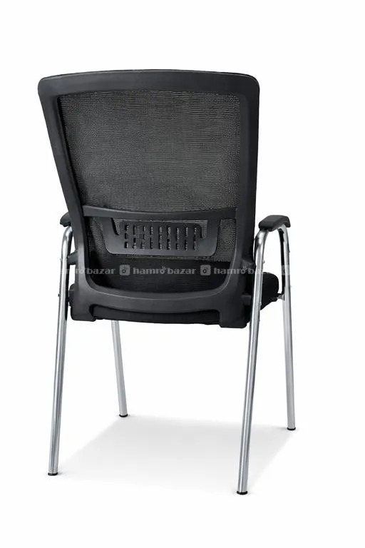 Office Chair Black Colour With Four Leg 3001 5