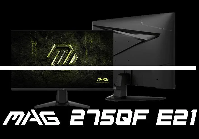 MSI MAG 275QF E21 2k ips 210hz 0.5ms qhd Monitor 7
