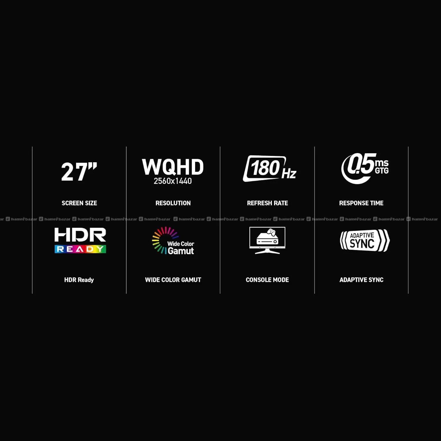 MSI MAG 275QF E21 2k ips 210hz 0.5ms qhd Monitor 6