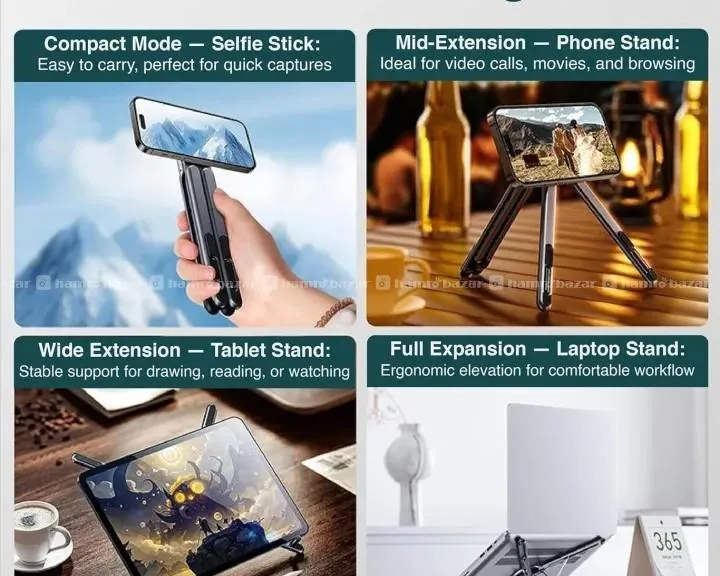 Multipurpose Travel Portable Stand | 3-In-1 | Lapt 4