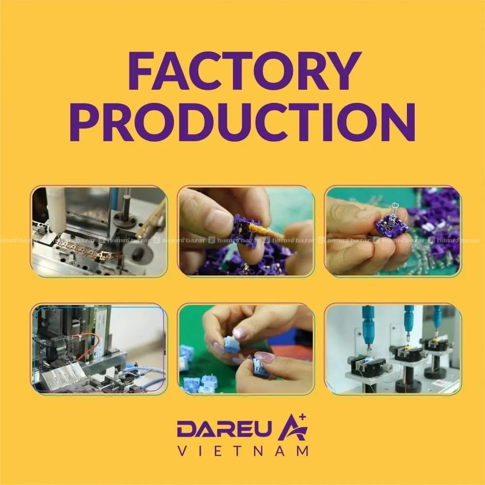 Dareu Violet Gold Pro Switches 45 pcs 3