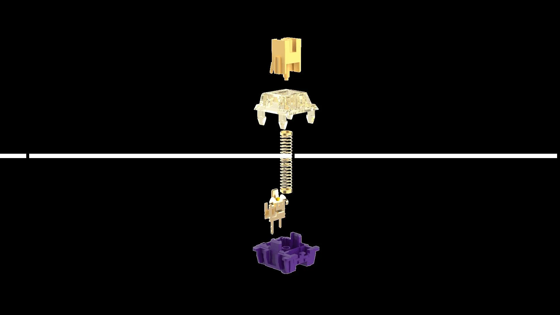 Dareu Violet Gold Pro Switches 45 pcs 6