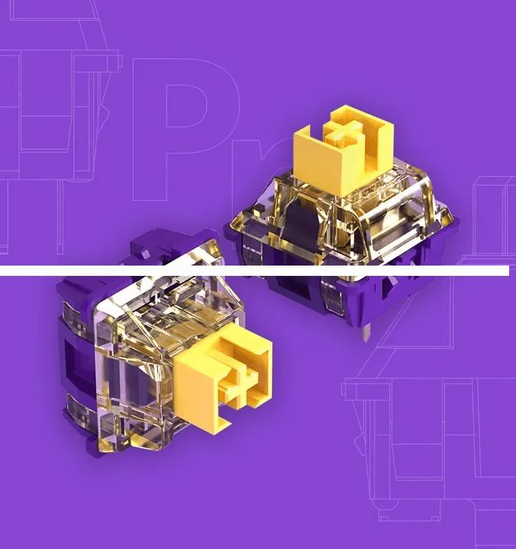 Dareu Violet Gold Pro Switches 45 pcs 5