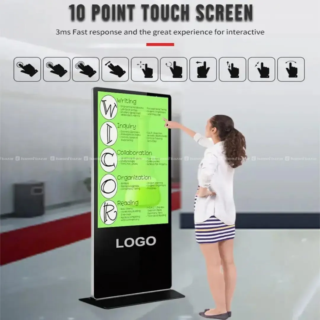 Kingone 49” Touchscreen Standing Signage 4