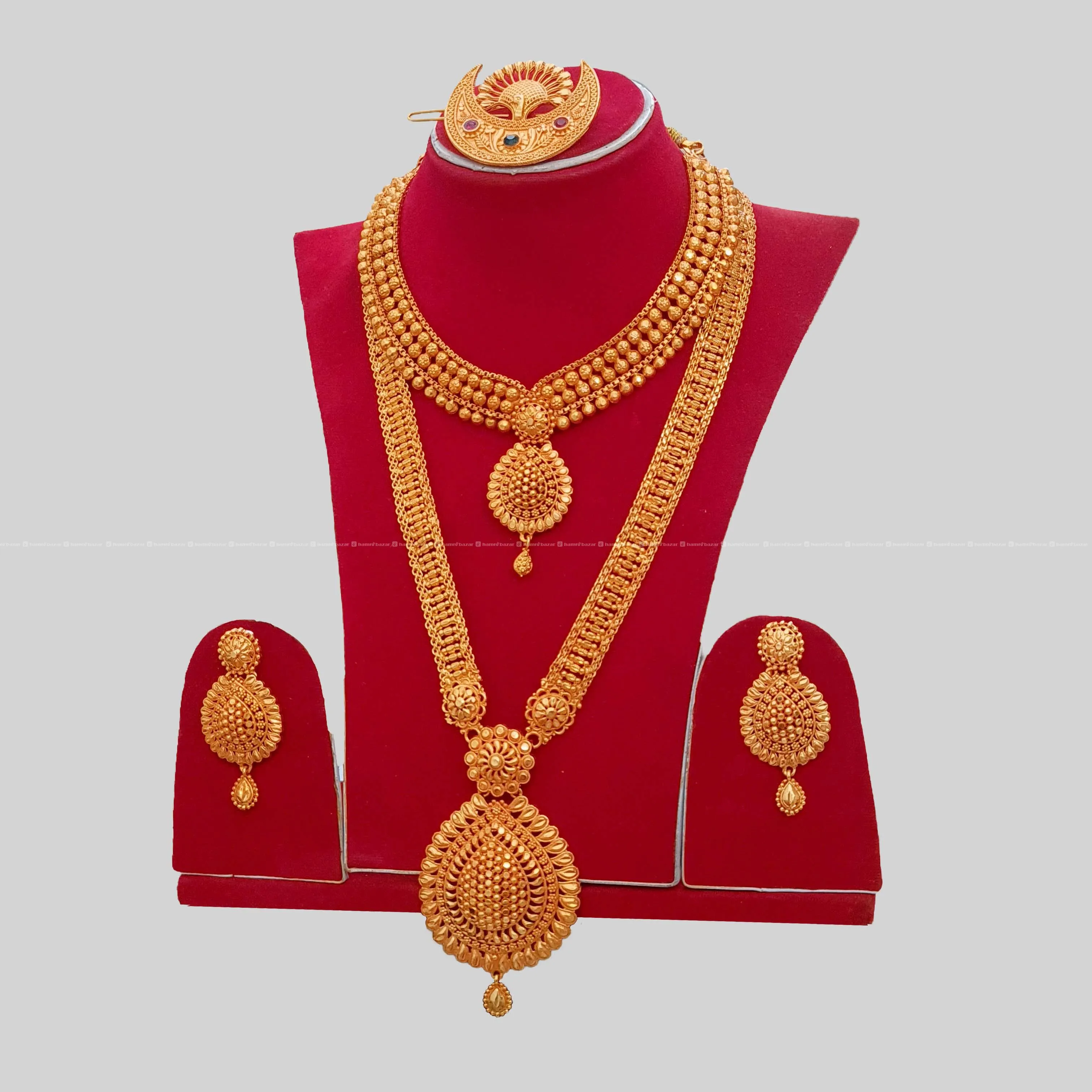 Rani Haar,Necklace,Earring & Chandrama Bridal Set 2