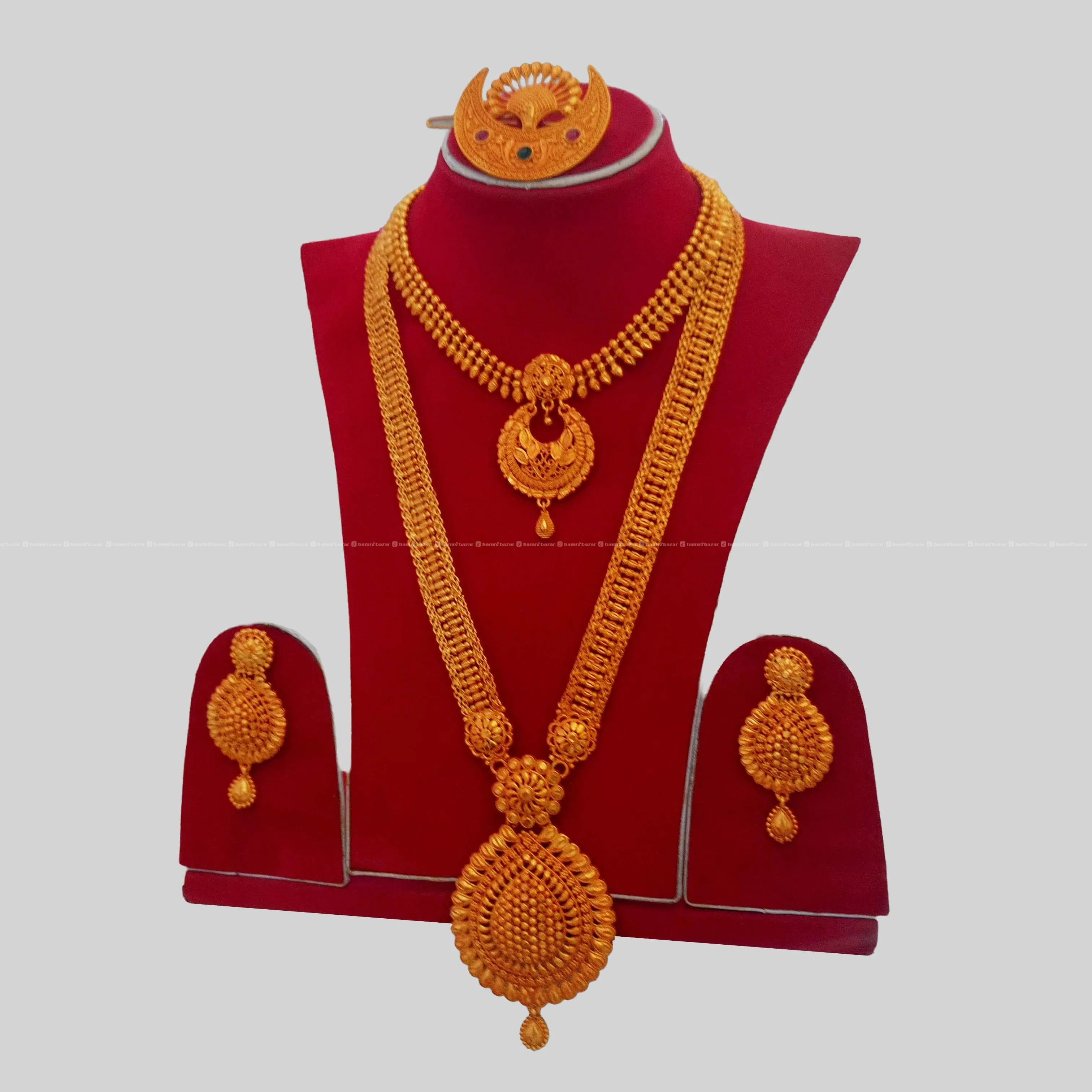 Rani Haar,Necklace,Earring & Chandrama Bridal Set 2