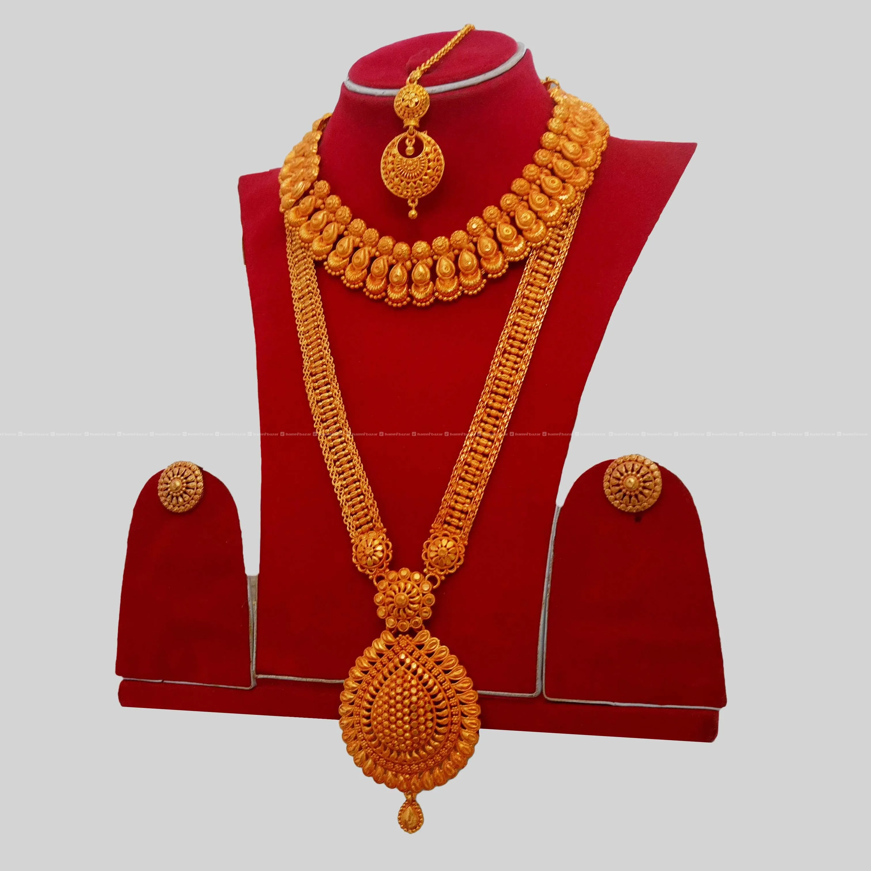 Rani Haar,Necklace,Earring & Sirbindi Bridal Set 2