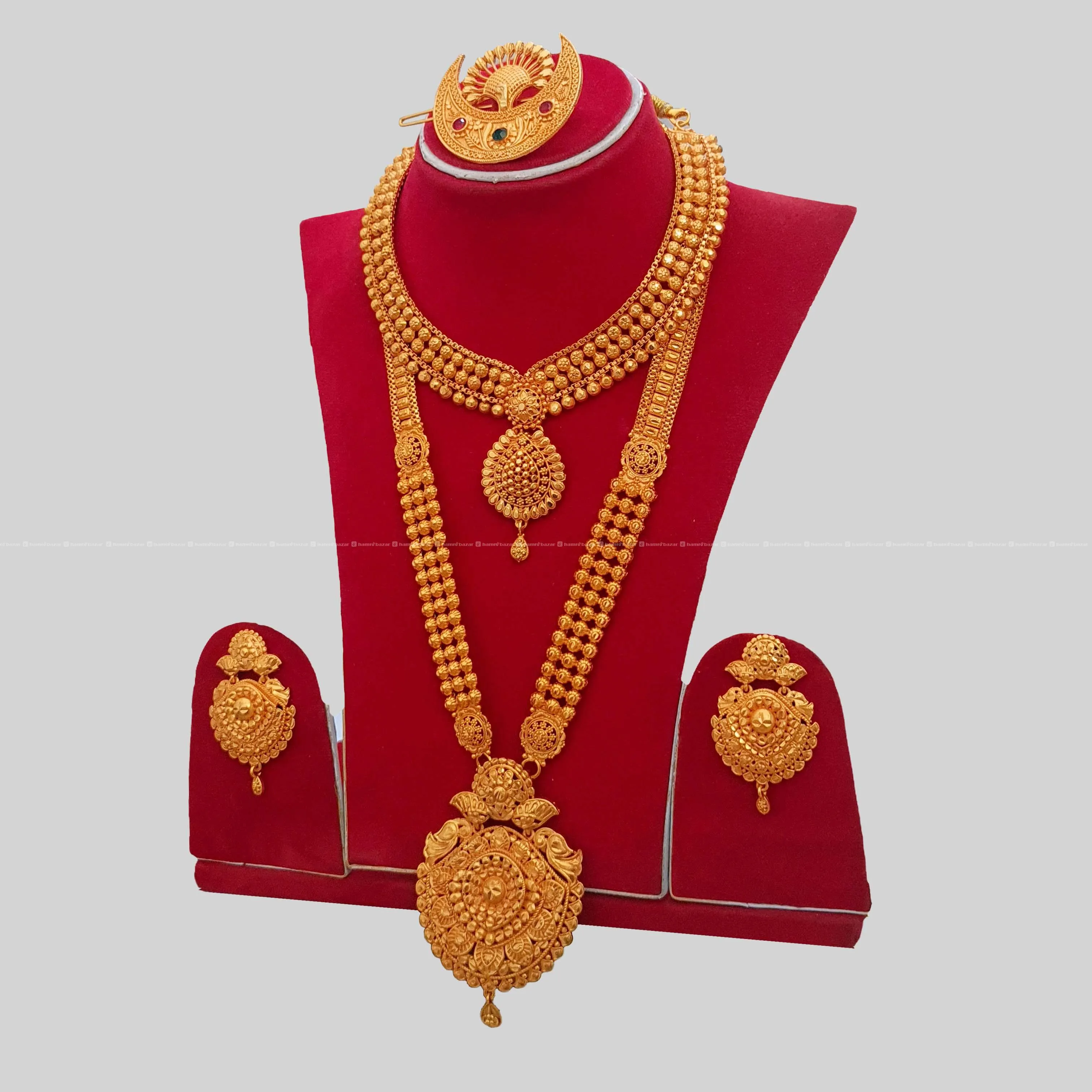 Rani Haar,Necklace,Earring & Chandrama Bridal Set 2