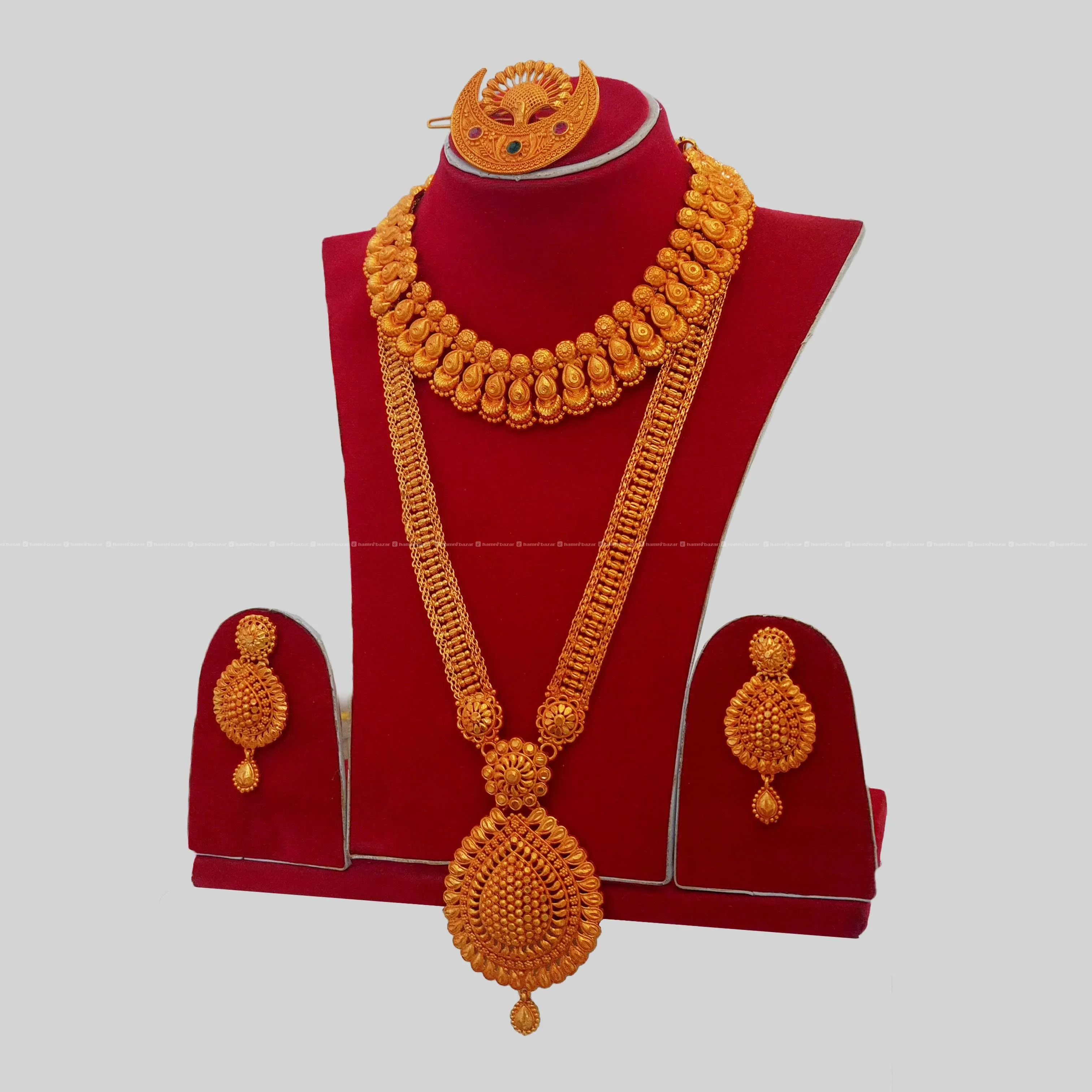 Rani Haar,Necklace,Earring & Chandrama Bridal Set 2