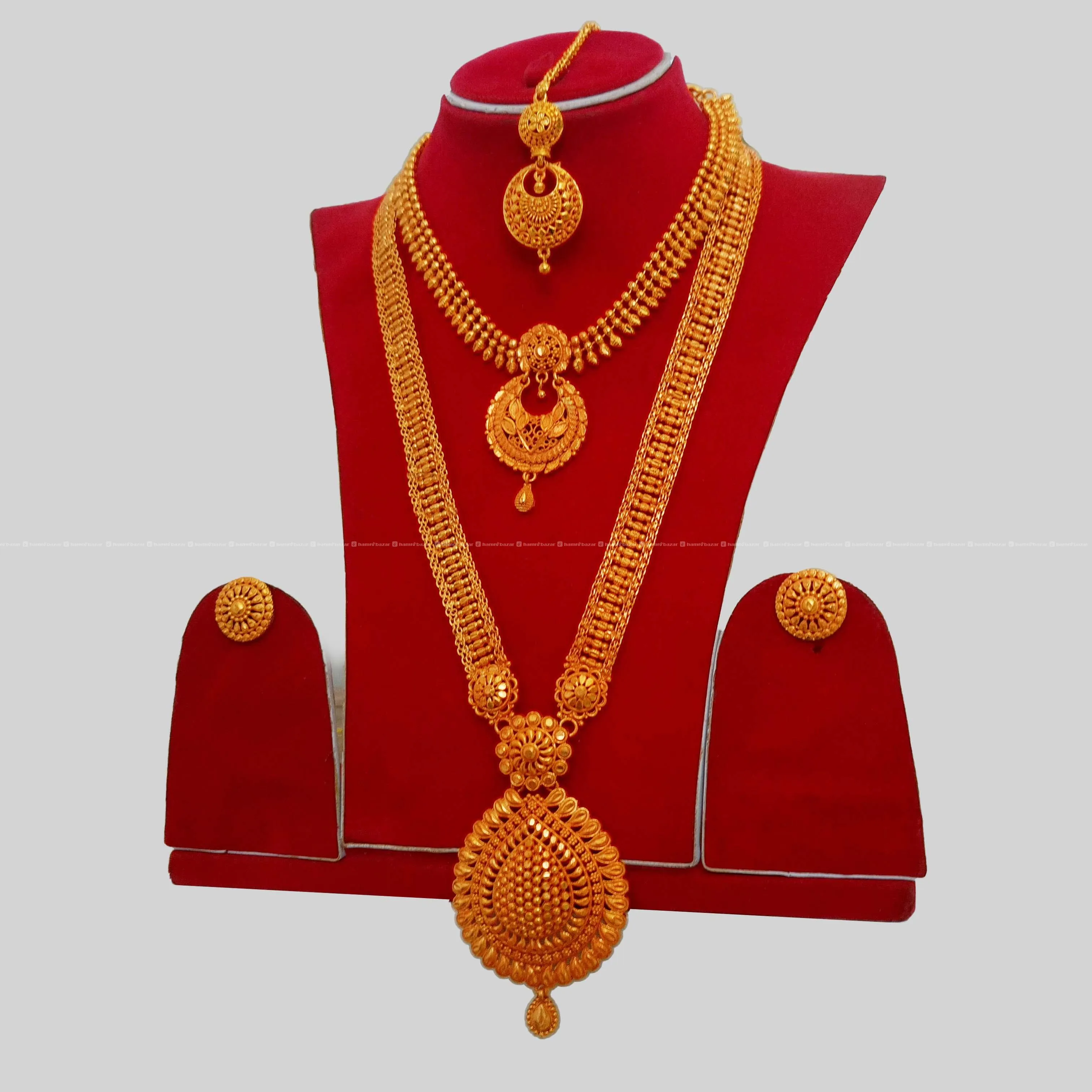 Rani Haar,Necklace,Earring & Sirbindi Bridal Set 2