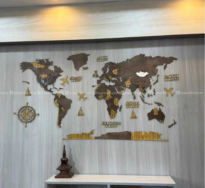 World Map With Installation 3