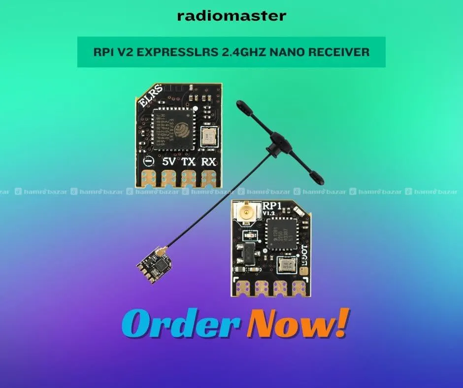 RadioMaster RP2 V2 ExpressLRS 2.4GHz Nano Receiver 3