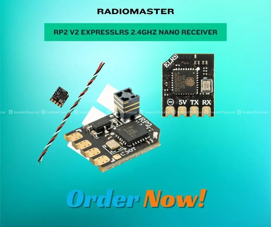 RadioMaster RP2 V2 ExpressLRS 2.4GHz Nano Receiver 2