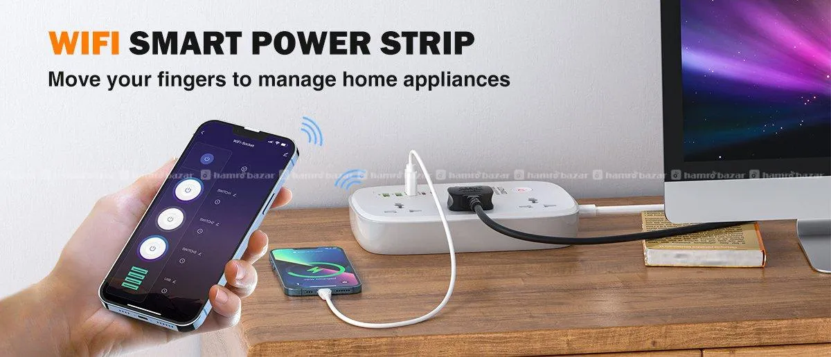 Ldnio Wifi Smart Power Strip Multi Plug SCW3451-EU 5