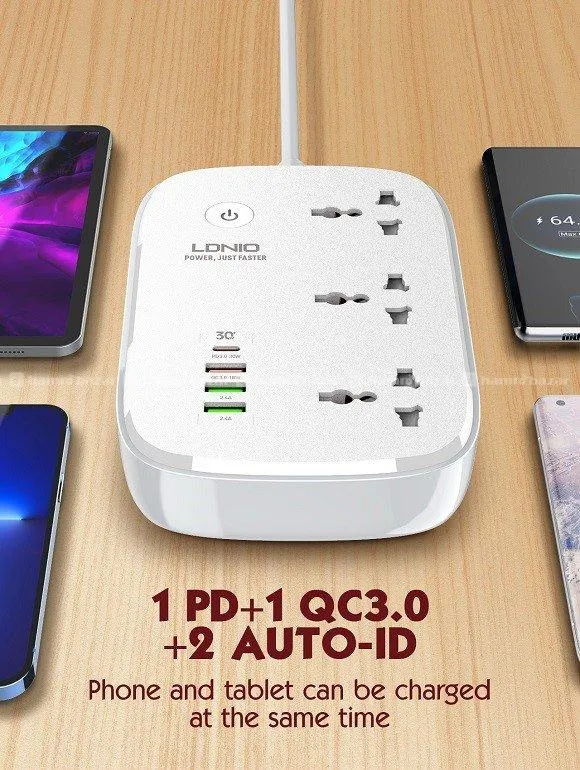 Ldnio Wifi Smart Power Strip Multi Plug SCW3451-EU 7