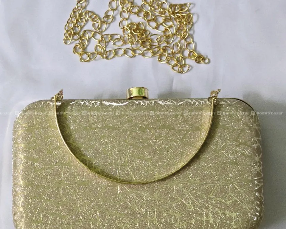 Golden Party Bag with Metal chain 4