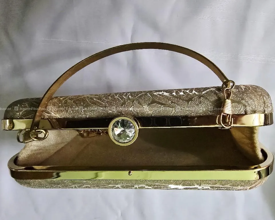Golden Party Bag with Metal chain 3