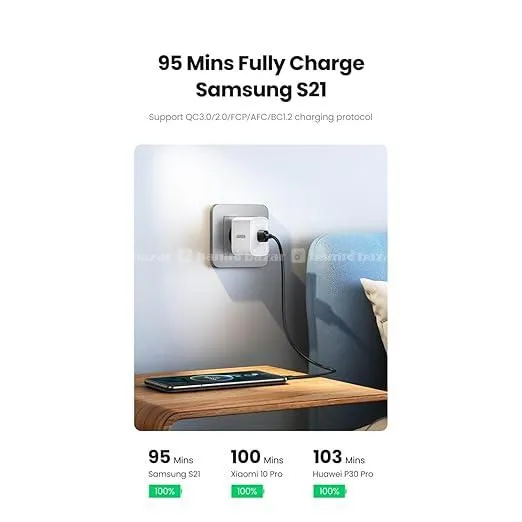 1 Mtr Ugreen 60136 USB 2.0 Male to USB-C 3.1 Male 7