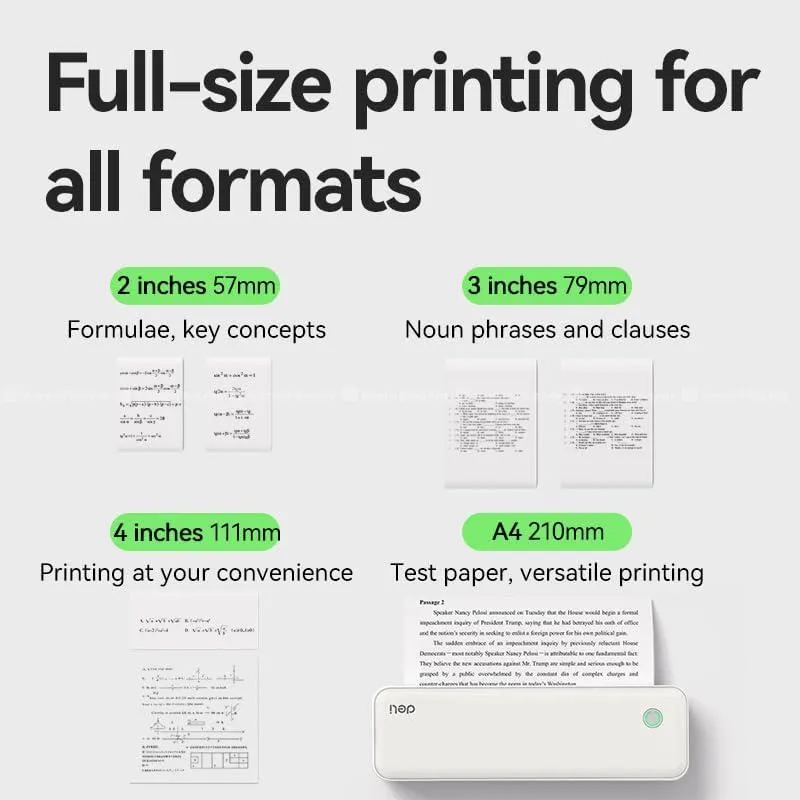 Deli ES331 A4 Thermal Portable Printer 5
