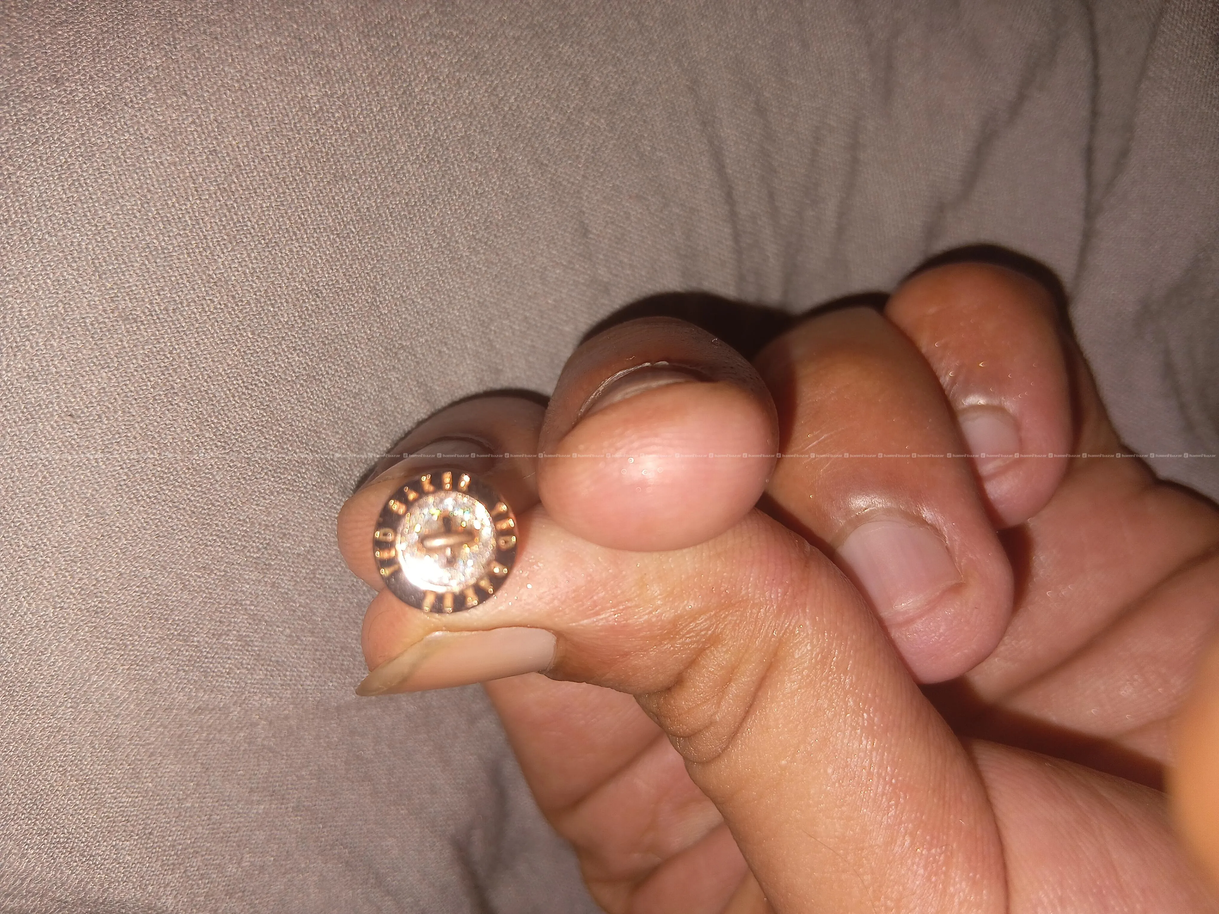 Original Ted Baker Rose Gold Button Stud- Single 3
