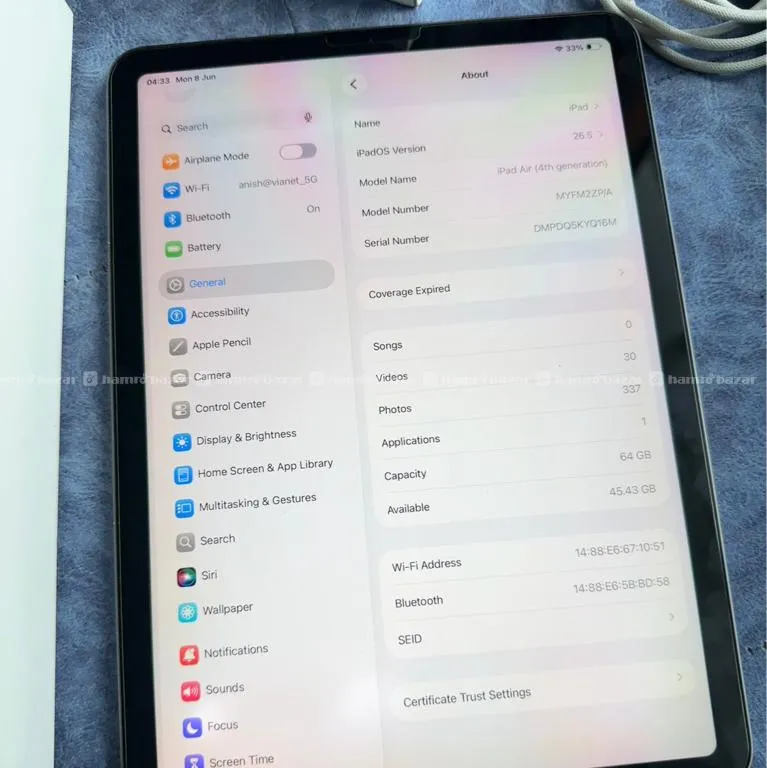 iPad Air 4th Generation 64GB 6