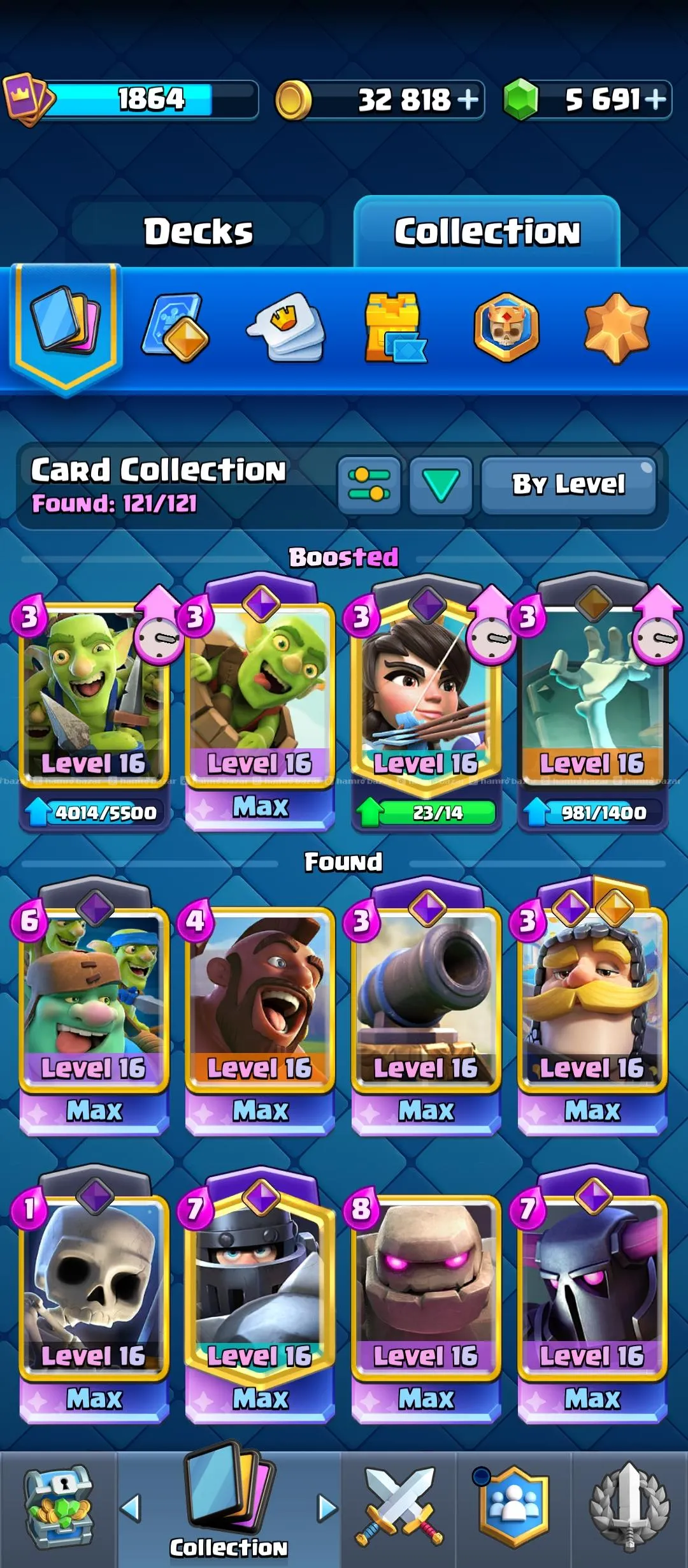 Clash Royale 14000+ trophy Id for sale !! 6