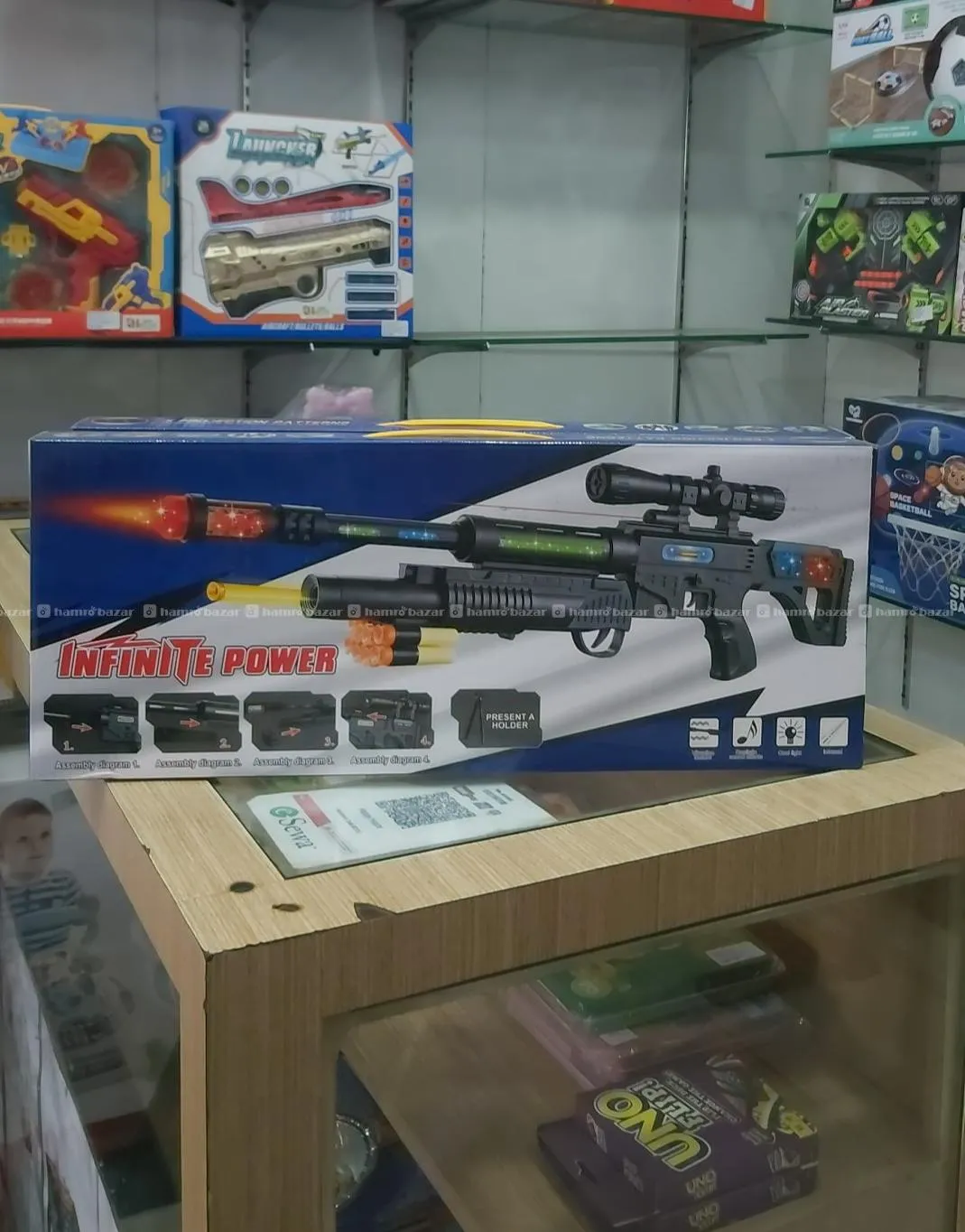 laser light Gun With Bullet and Projection Set Toys (Toys Dealer in Nepal) 2